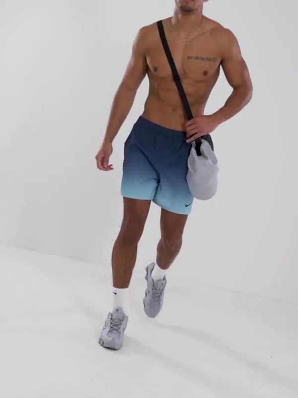 All Over Print Fade Swim Shorts