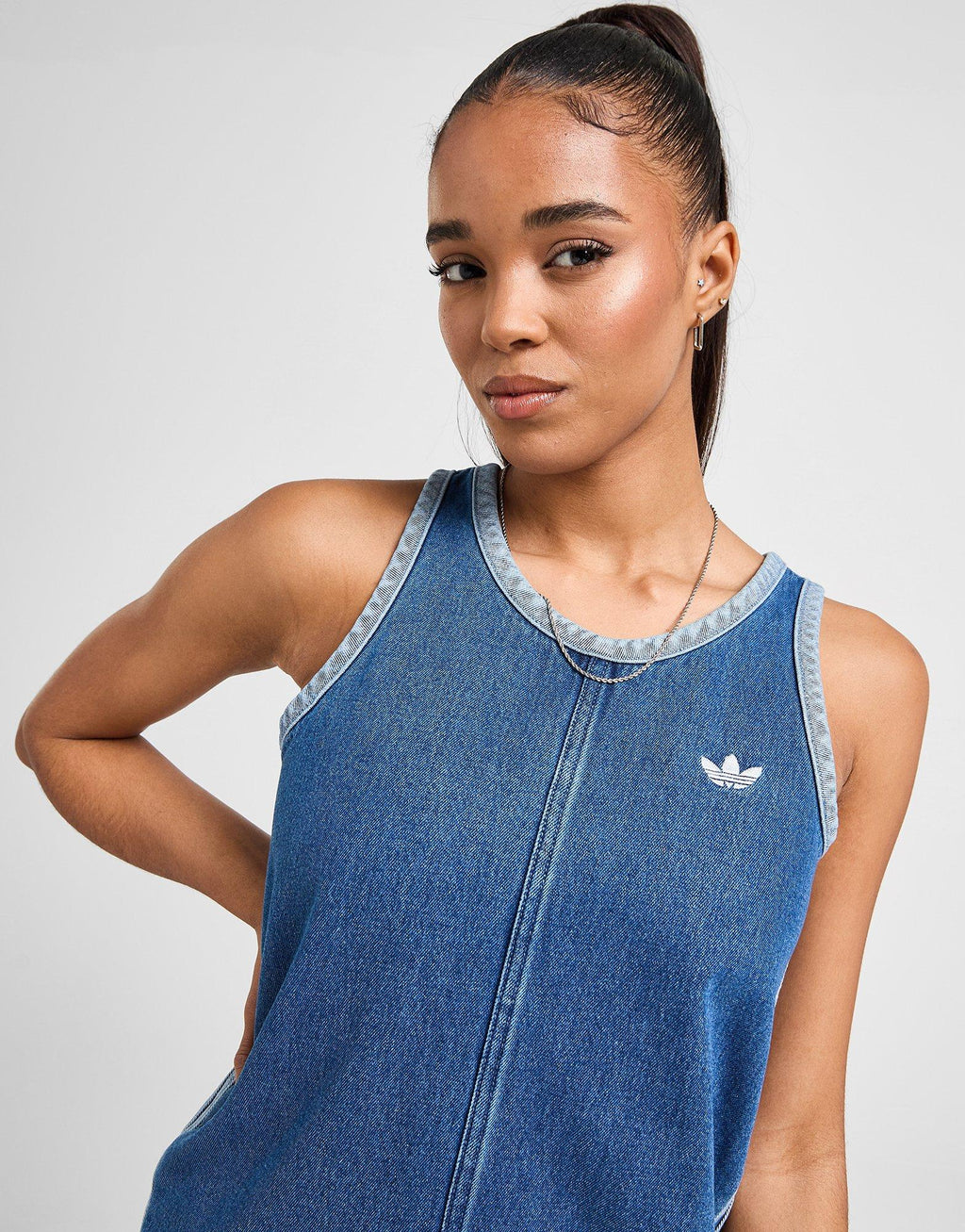 3-Stripes Denim Dress