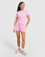 Diamante Heart Logo Shorts