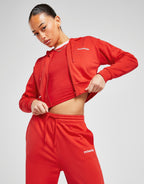 French Terry Crop Full Zip Hoodie