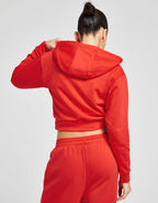 French Terry Crop Full Zip Hoodie