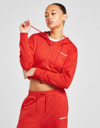French Terry Crop Full Zip Hoodie