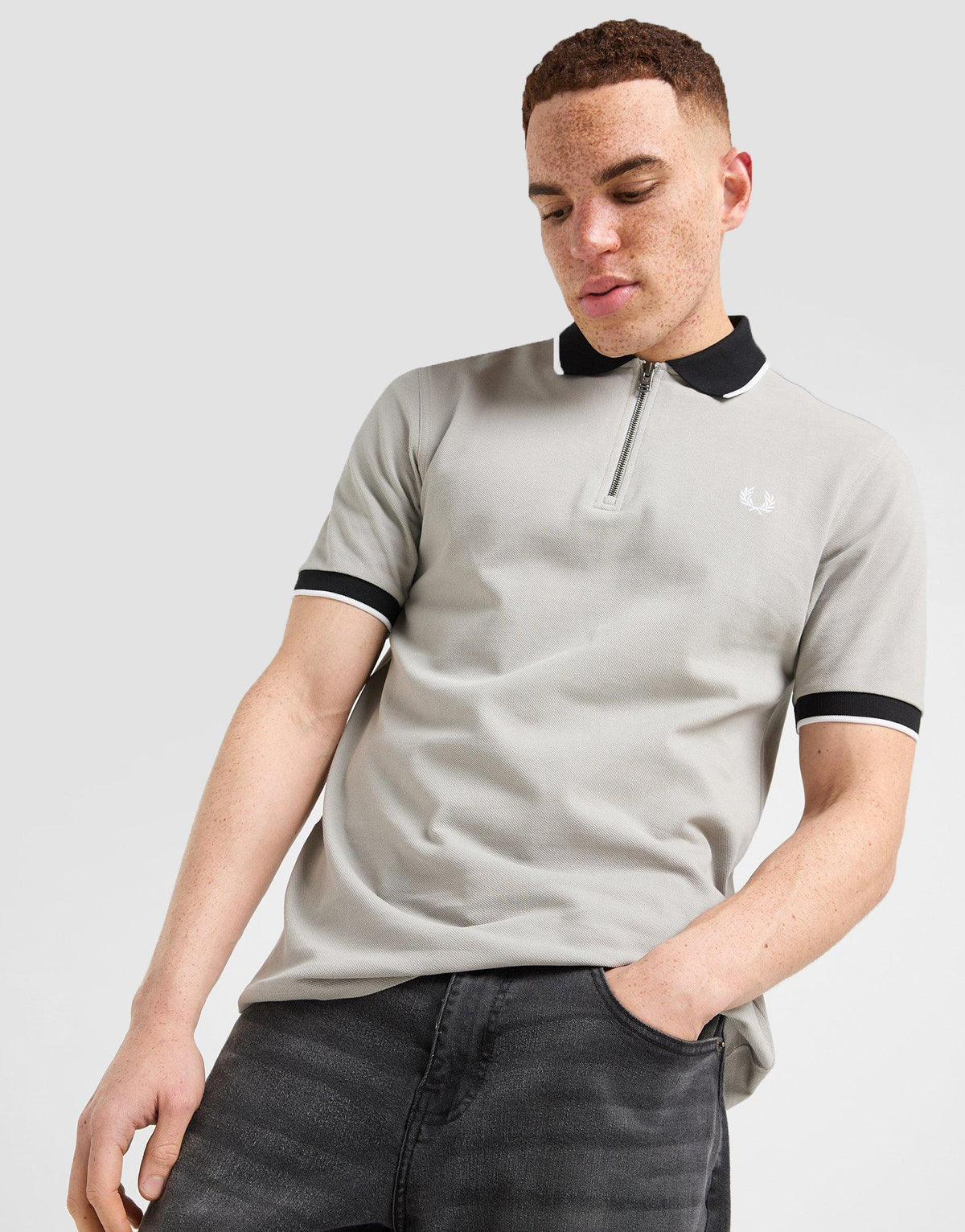 Zipped Polo Shirt