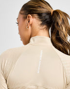 Emblem All Over Print Full Zip Top