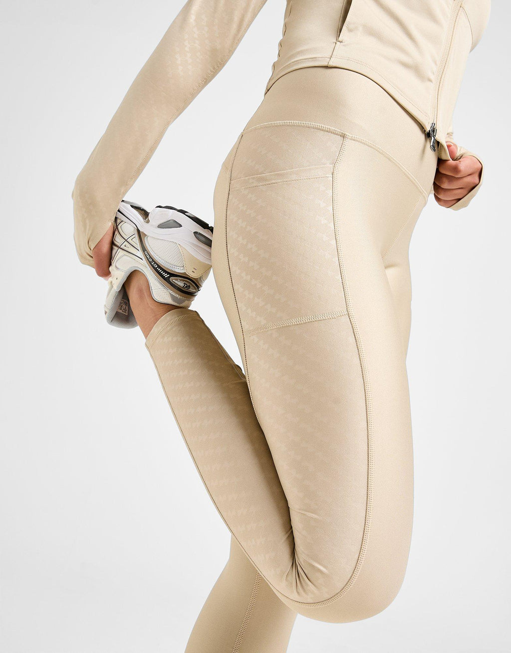 Embossed All Over Print Leggings