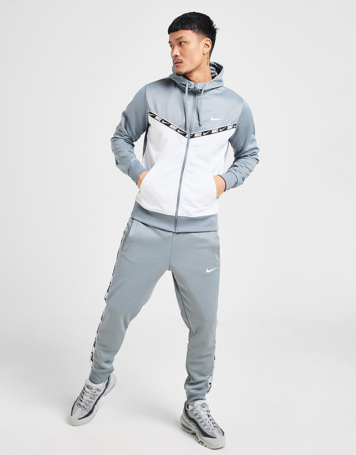 Tape Polyknit Full Zip Hoodie