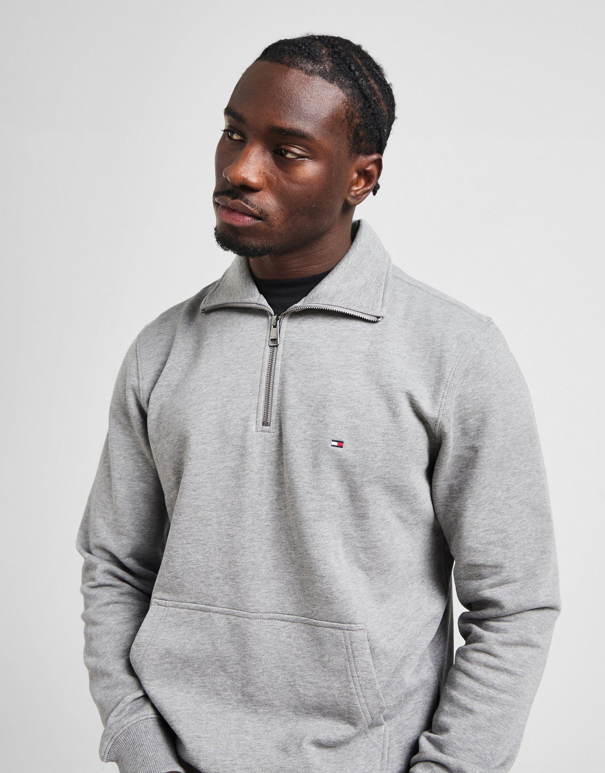 1/2 Zip Small Flag Sweatshirt