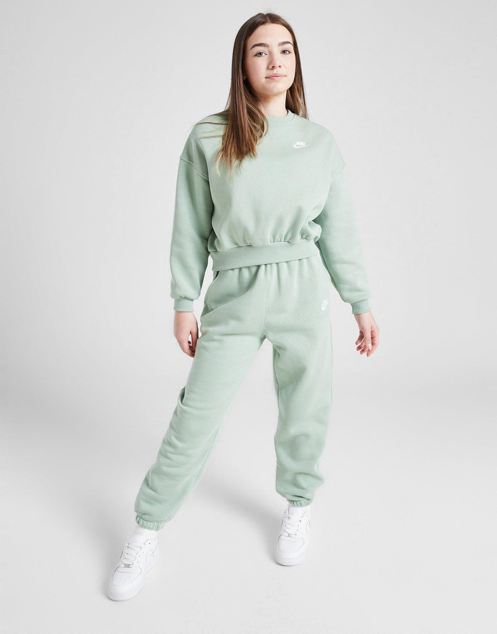 Club Fleece Boxy Crew Sweatshirt Junior's