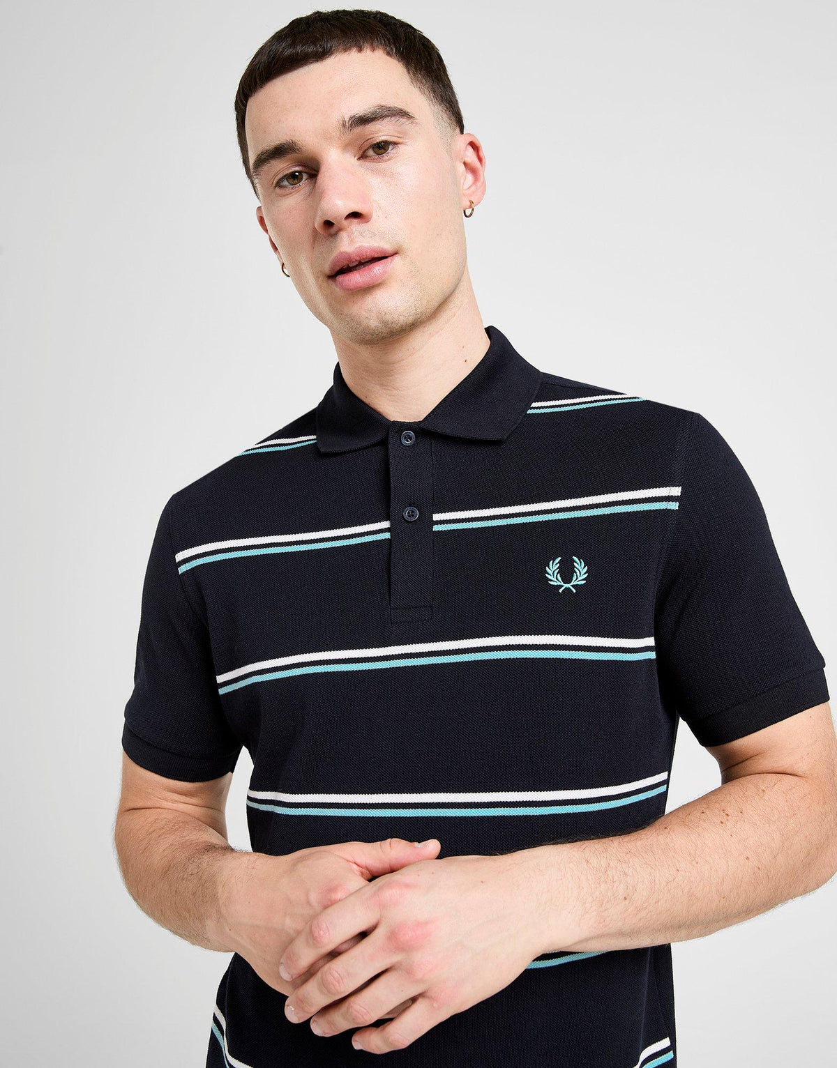 Horizontal Stripe Polo Shirt