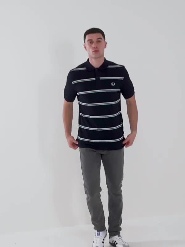 Horizontal Stripe Polo Shirt
