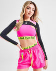 Twin Flame Cutout Long Sleeve Crop Top