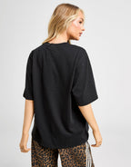 Leopard Print Trefoil Boyfriend T-Shirt