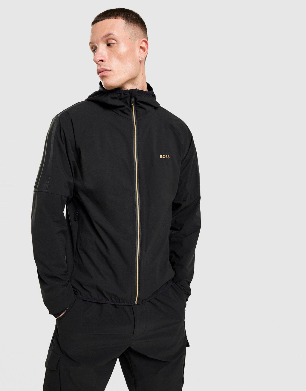 Tape Woven Hooded Jacket