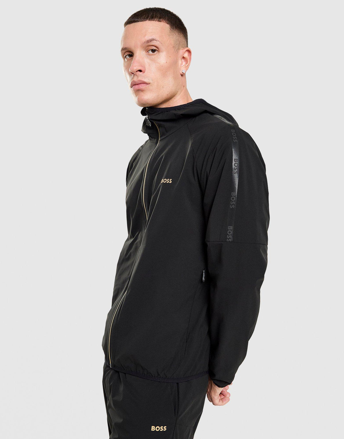Tape Woven Hooded Jacket