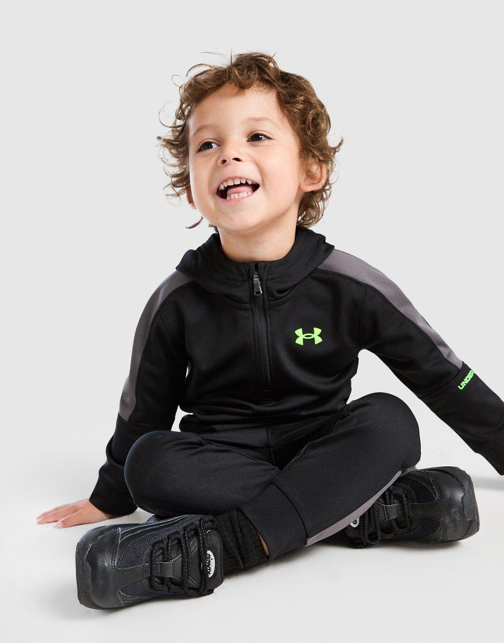 Poly Colour Block 1/4 Zip Tracksuit Infant