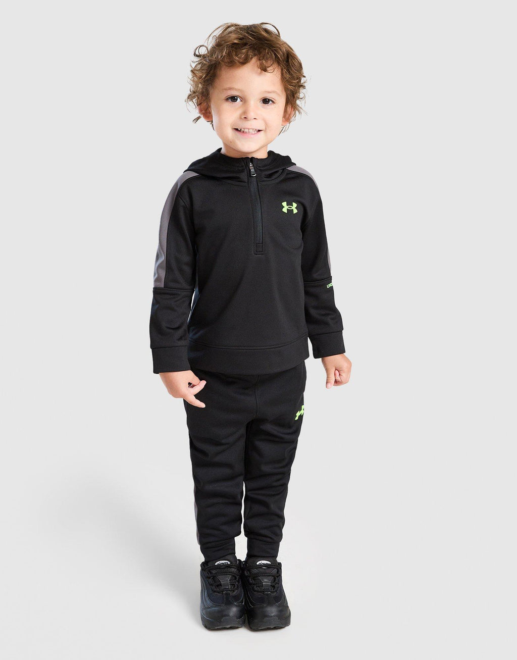 Poly Colour Block 1/4 Zip Tracksuit Infant