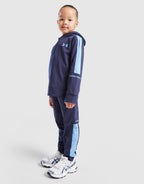 Poly Colour Block 1/4 Zip Tracksuit Children