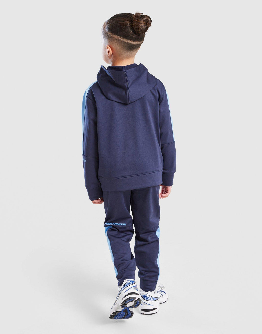 Poly Colour Block 1/4 Zip Tracksuit Children