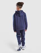 Poly Colour Block 1/4 Zip Tracksuit Children