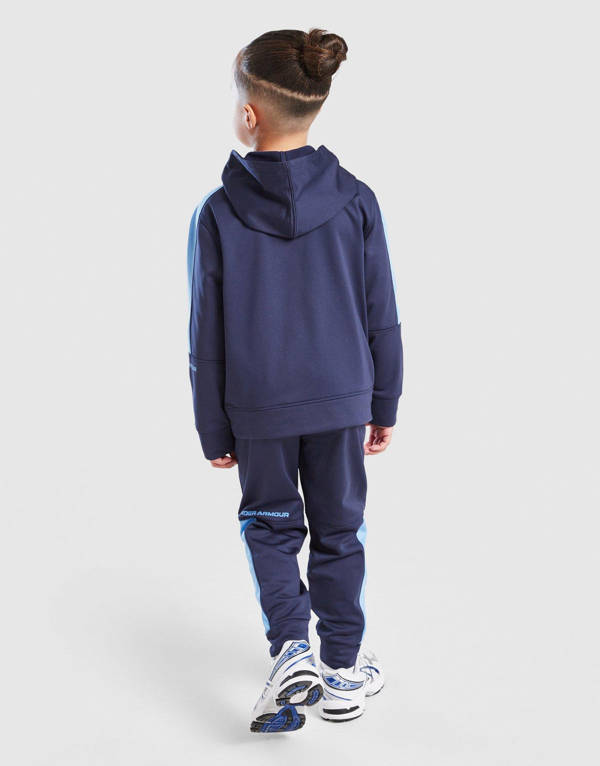 Poly Colour Block 1/4 Zip Tracksuit Children