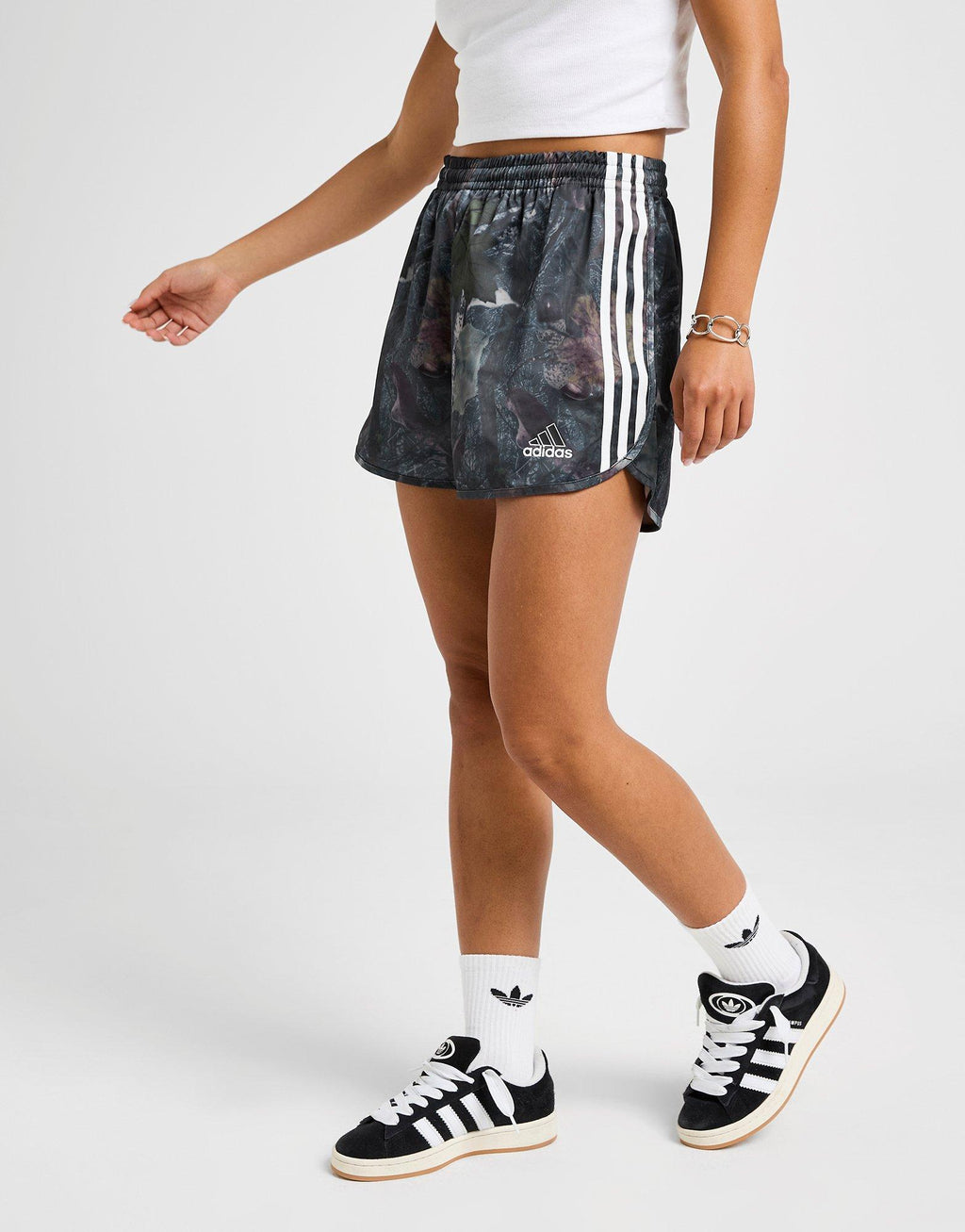 Satin Camo Shorts