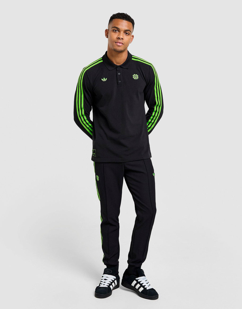 Celtic Icons Long Sleeve Polo Shirt