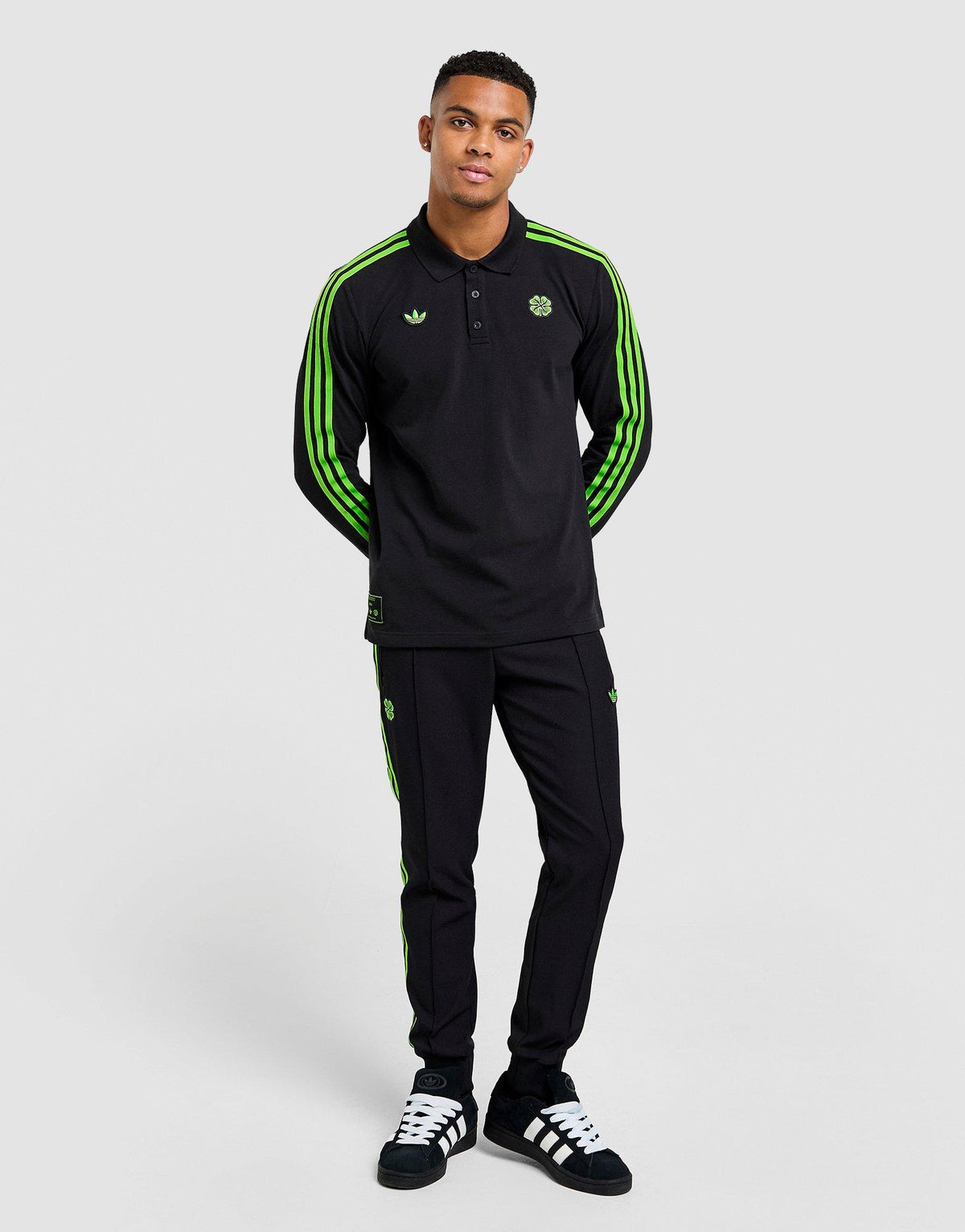 Celtic Icons Long Sleeve Polo Shirt