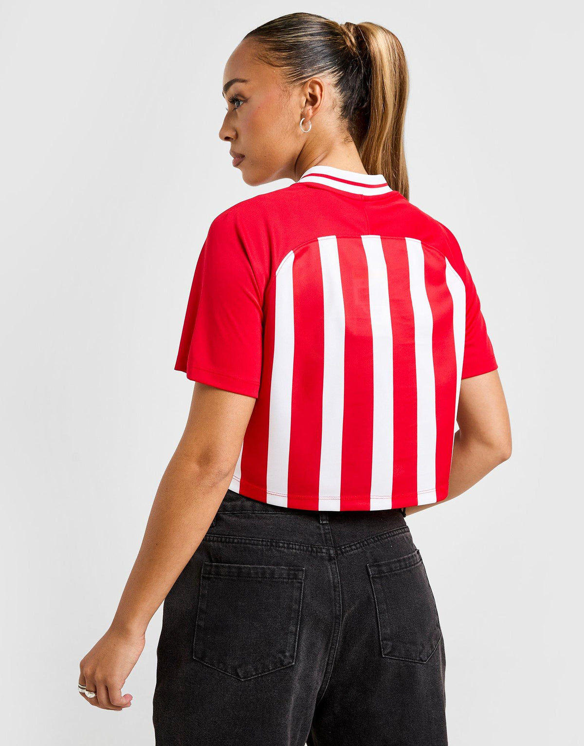 Stripe Crop Football Shirt