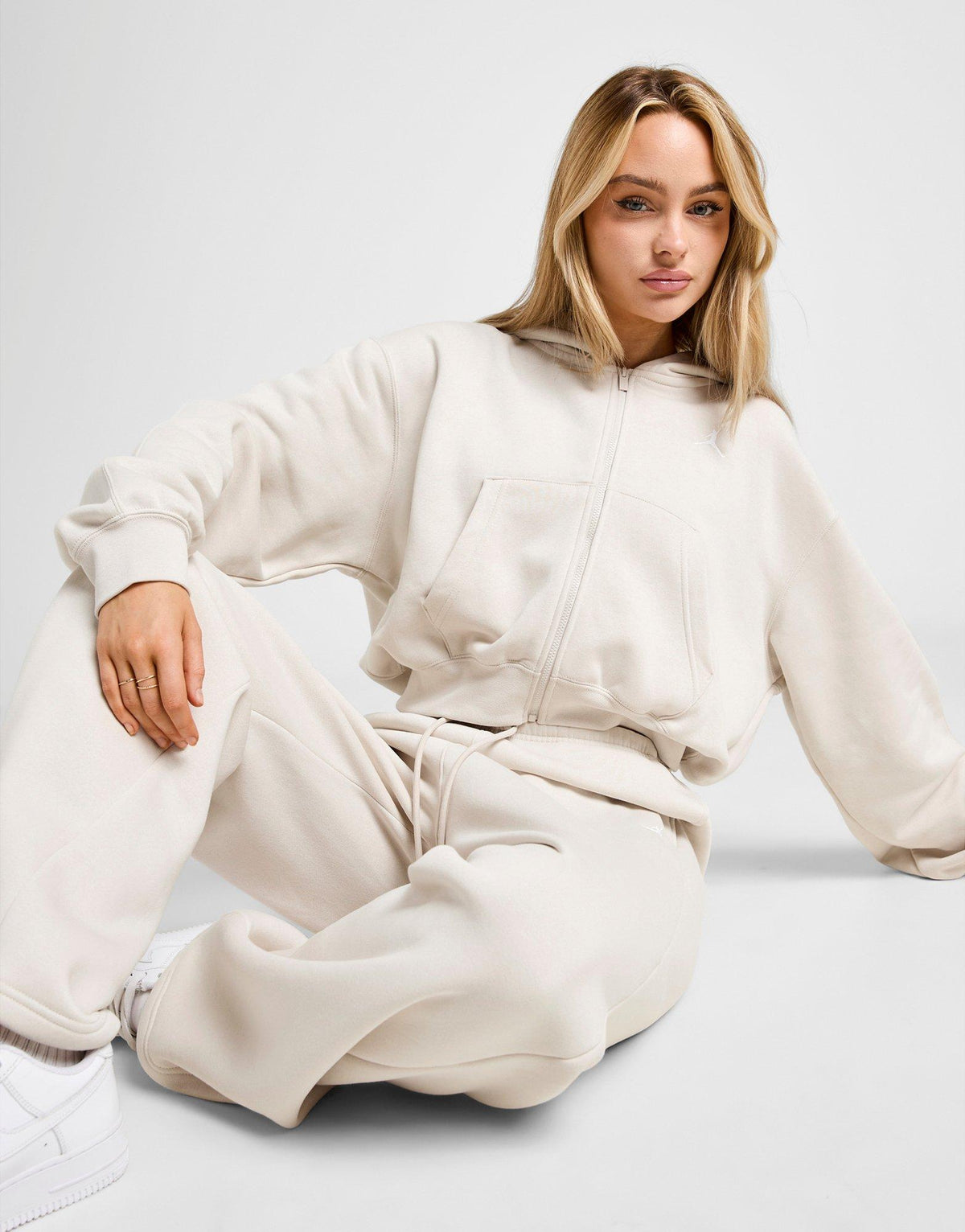 Brooklyn Crop Full Zip Hoodie