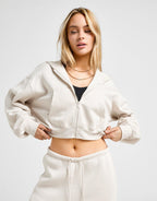 Brooklyn Crop Full Zip Hoodie