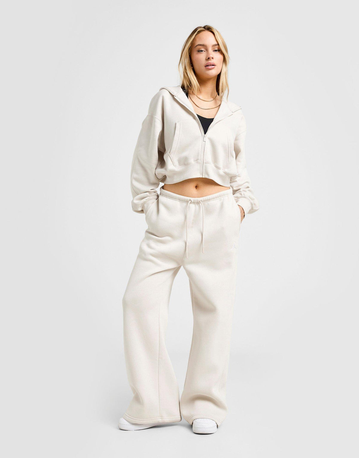 Brooklyn Crop Full Zip Hoodie