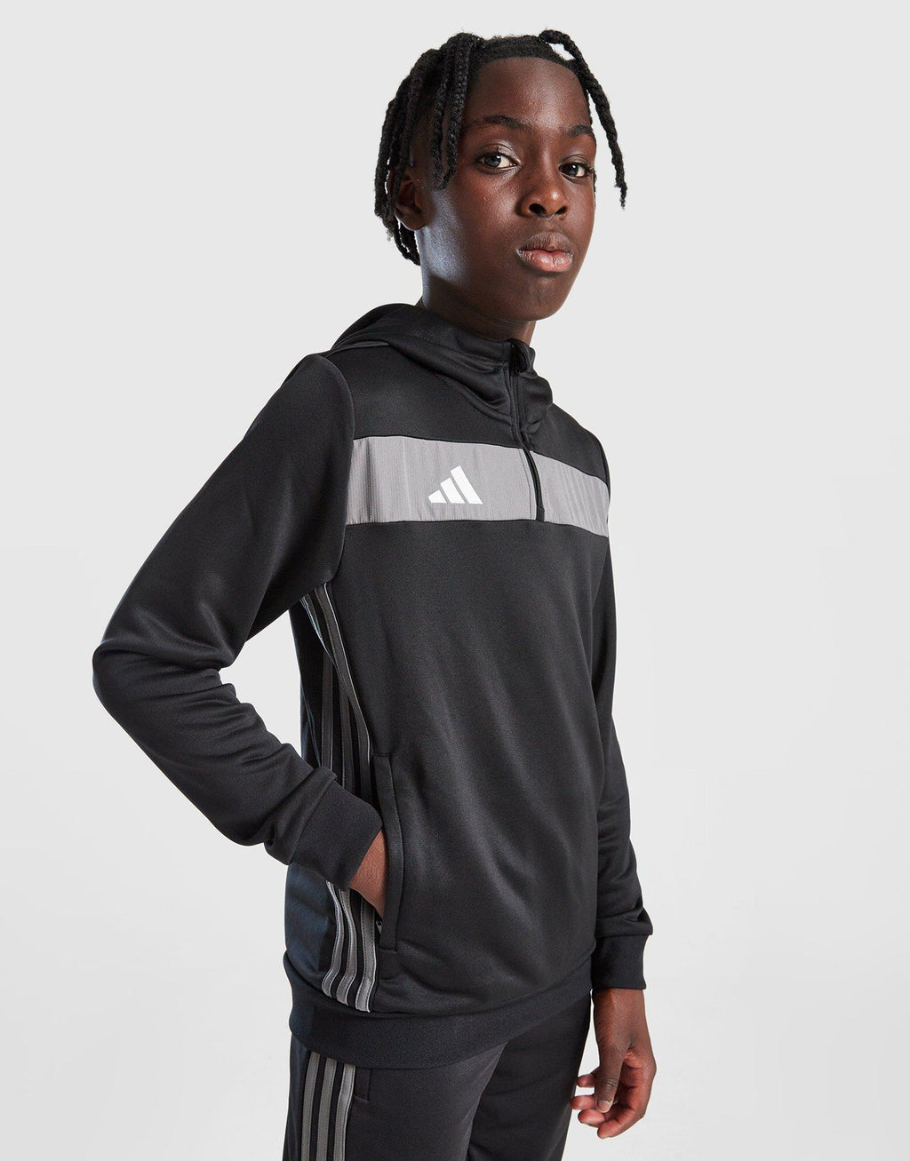 Tiro 25 1/4 Zip Hoodie Junior