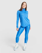 Girls' Tech Wordmark 1/2 Zip Top Junior