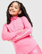 Girls' Tech Wordmark 1/2 Zip Top Junior