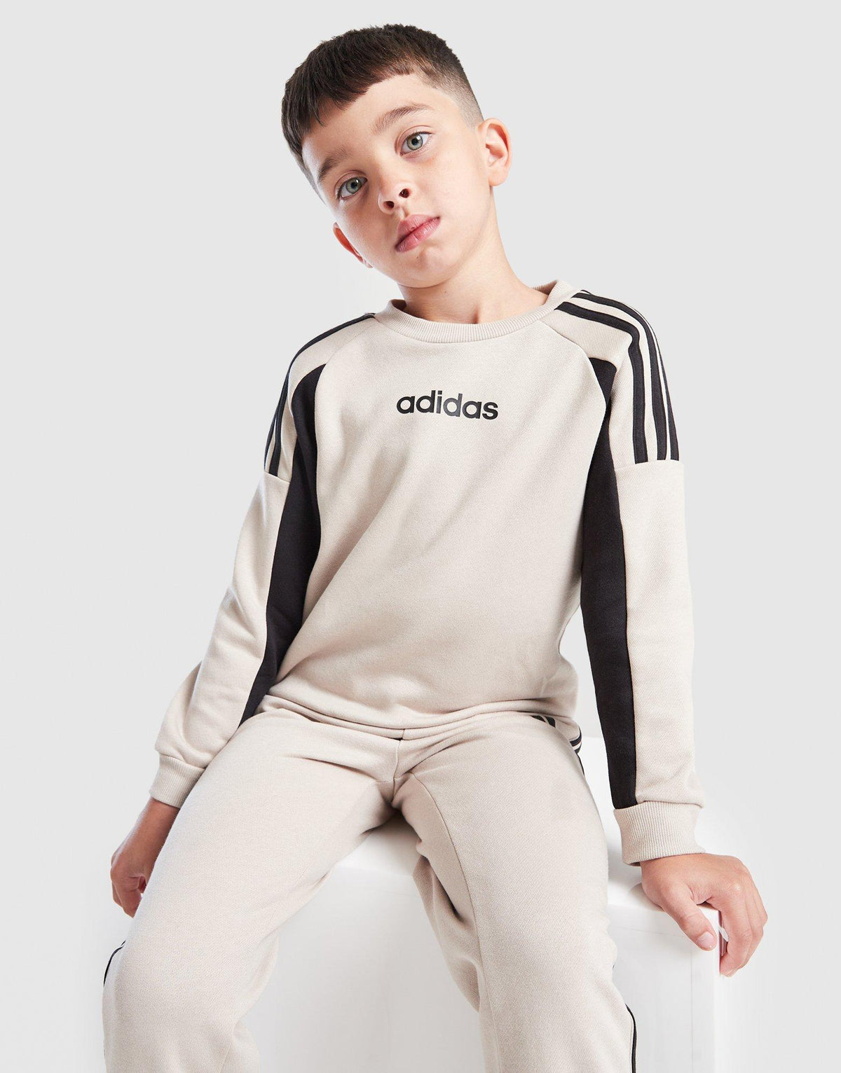 Colour Block Linear Crew Tracksuit Children