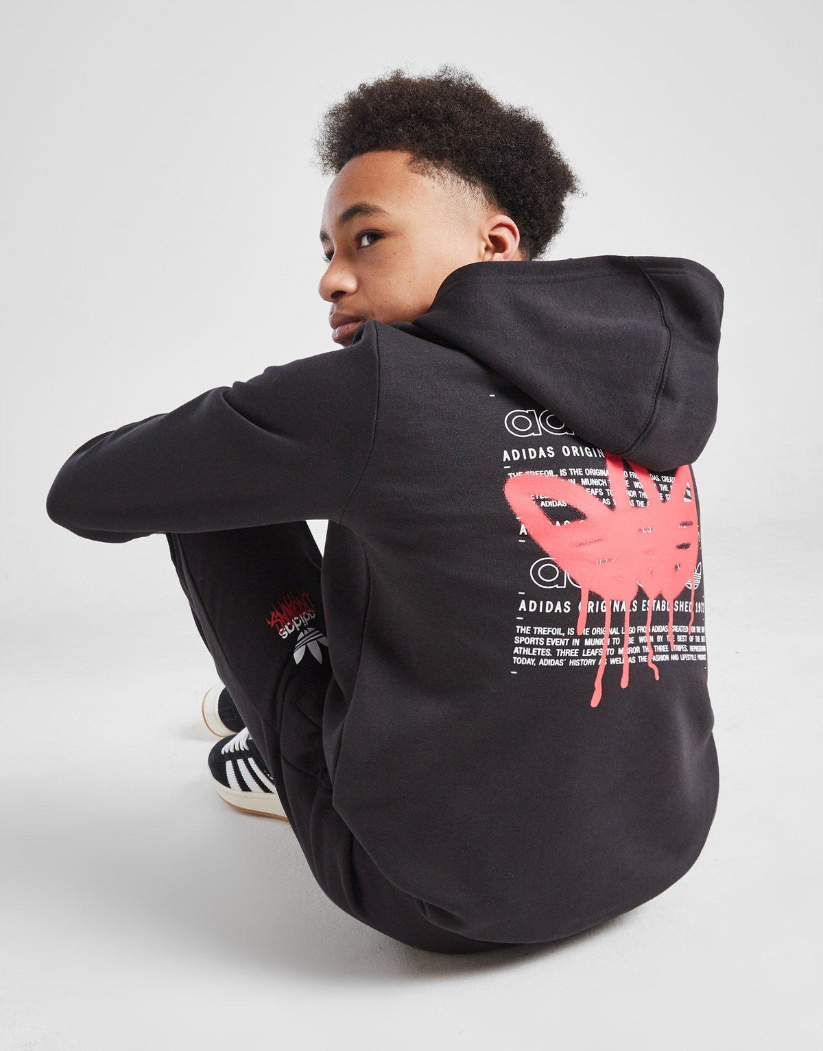 Graffiti Trefoil Hoodie Junior