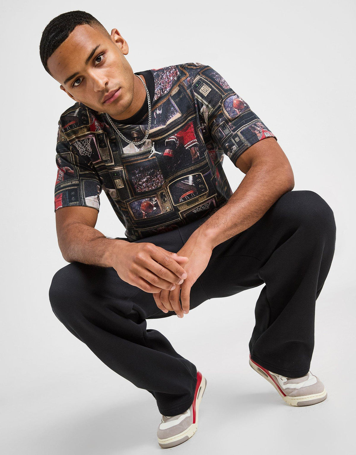 All Over Print Graphic Print T-Shirt