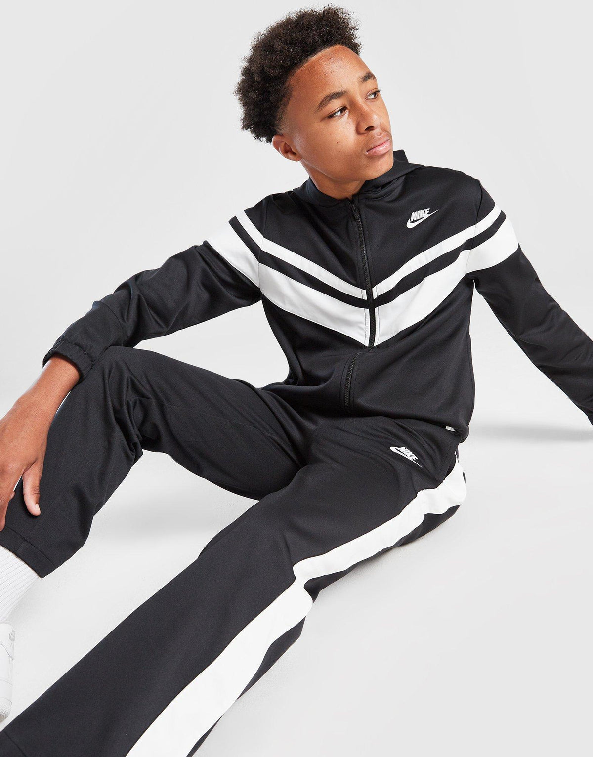 Mixed Full Zip Tracksuit Junior