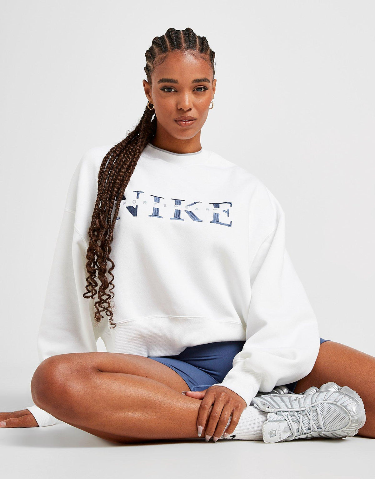 Graphic Swoosh Crew Sweatshirt