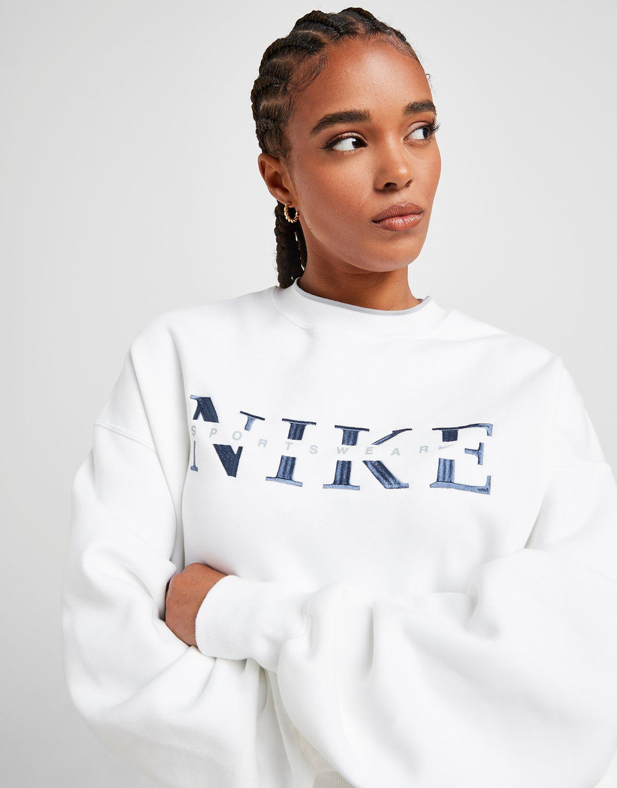Graphic Swoosh Crew Sweatshirt