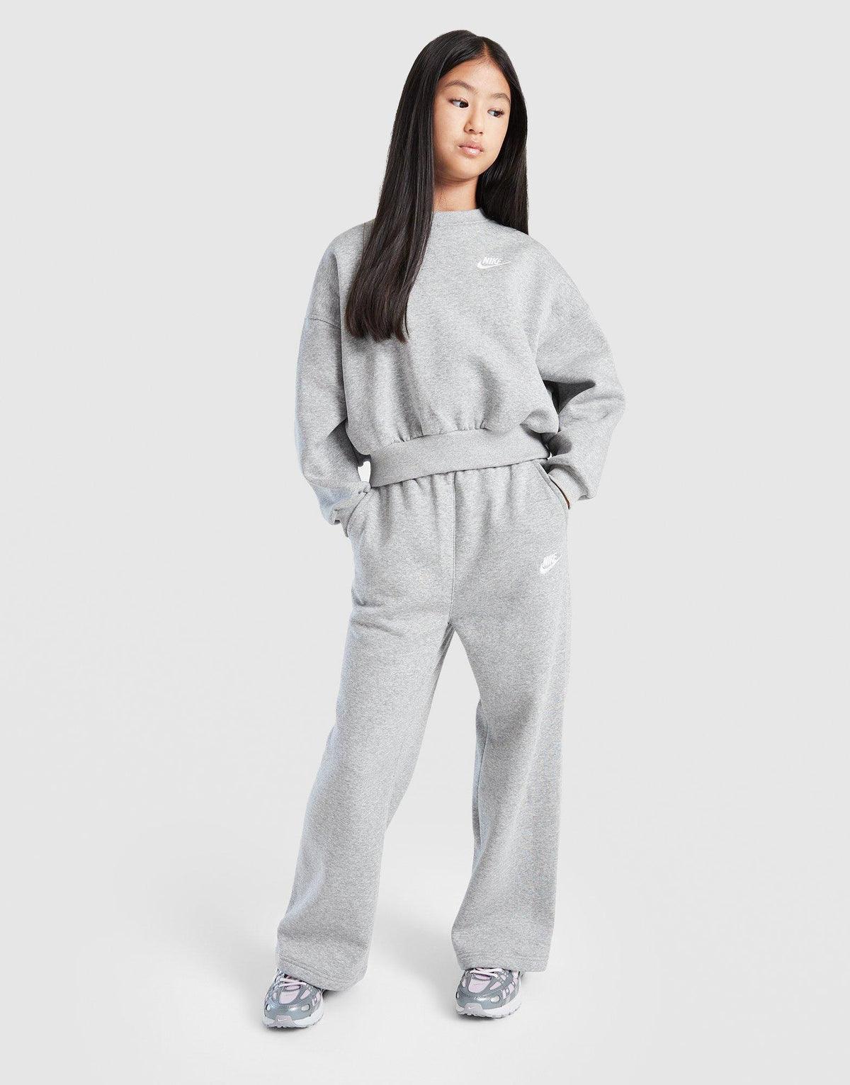Club Fleece Crop Crew Sweatshirt Junior