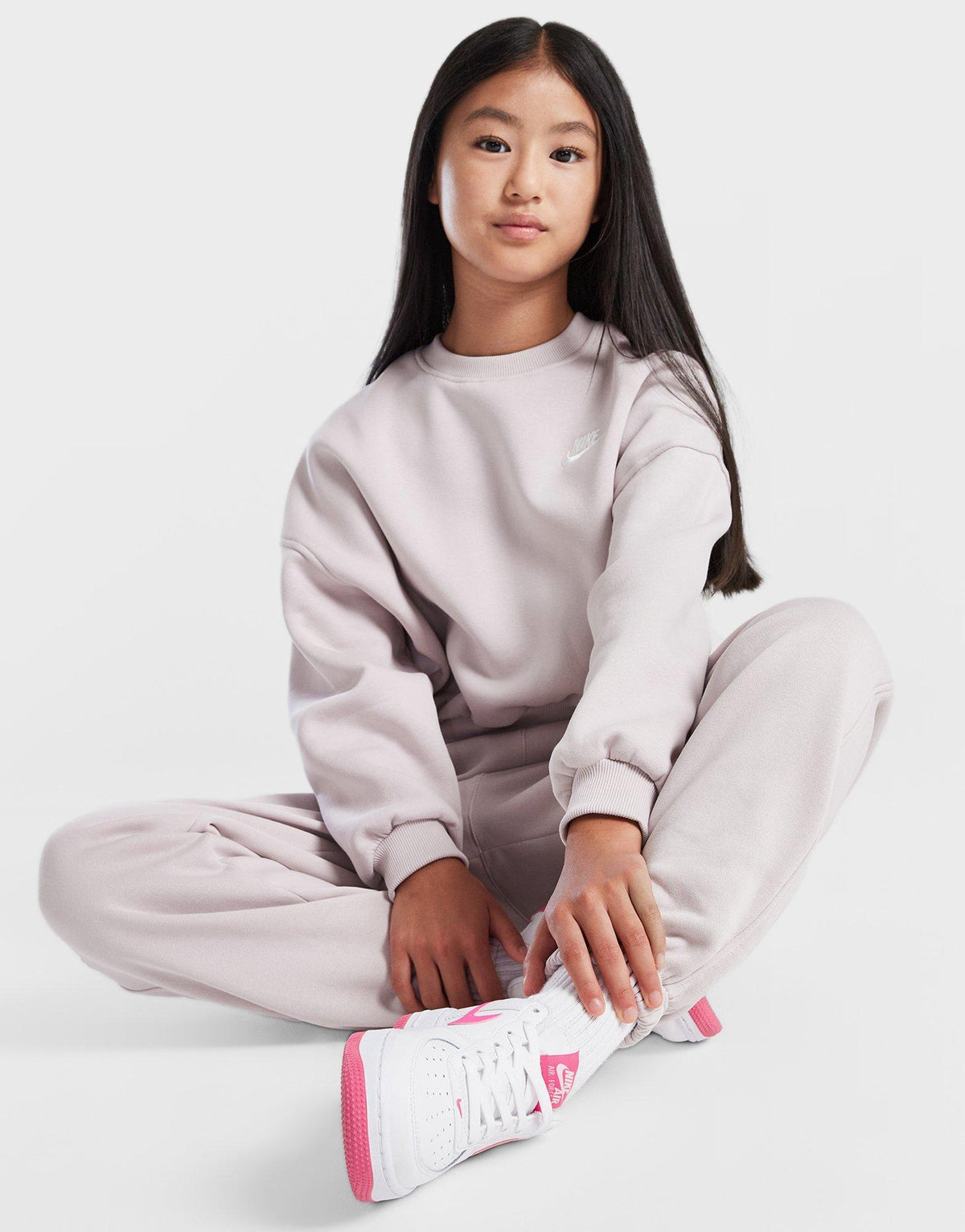 Club Fleece Crop Crew Sweatshirt Junior