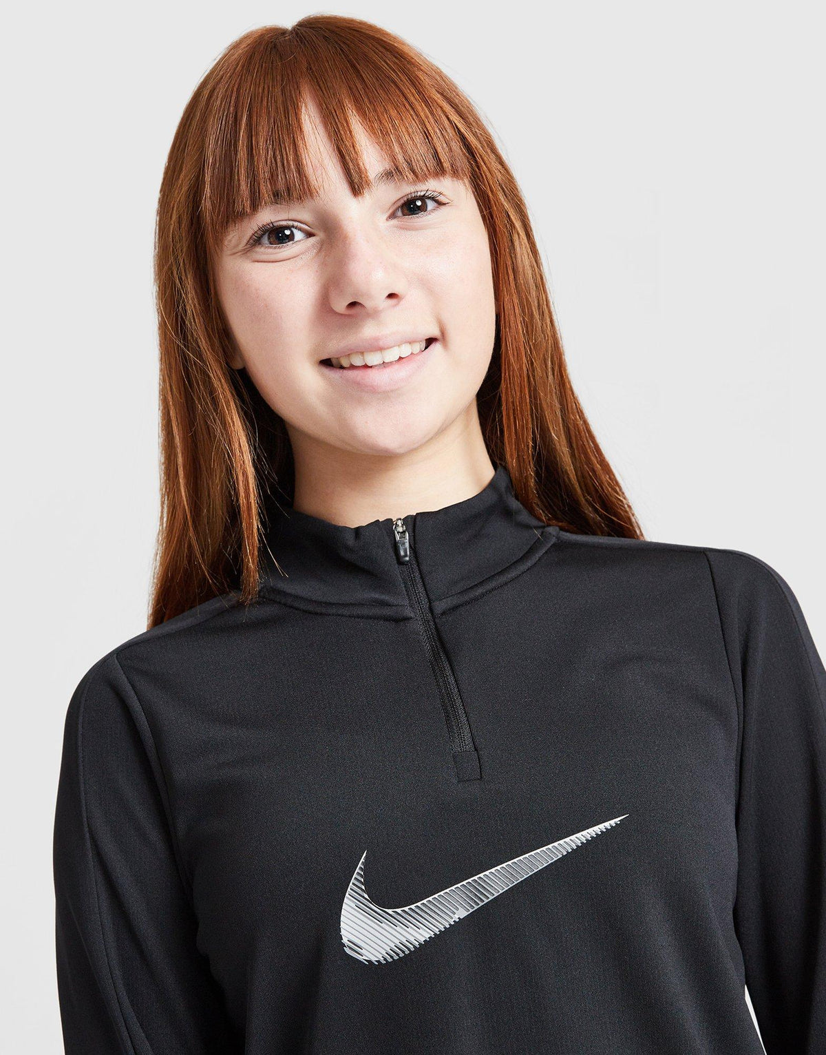 Girls' Swoosh 1/2 Zip Top Junior