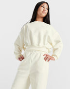 Club Fleece Crop Crew Sweatshirt Junior