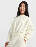 Club Fleece Crop Crew Sweatshirt Junior