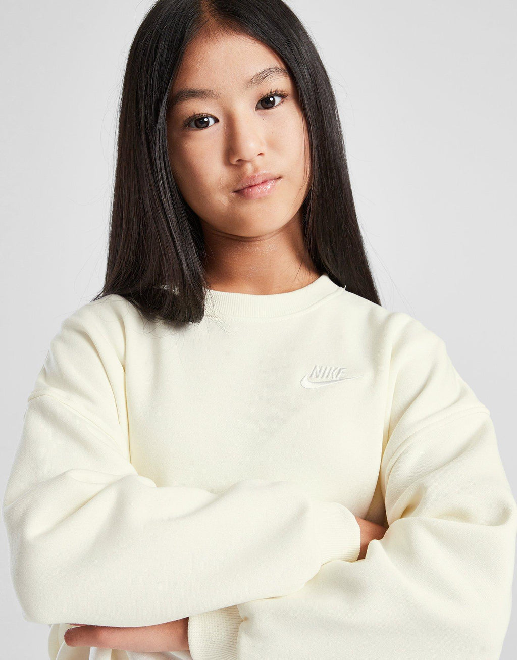 Club Fleece Crop Crew Sweatshirt Junior