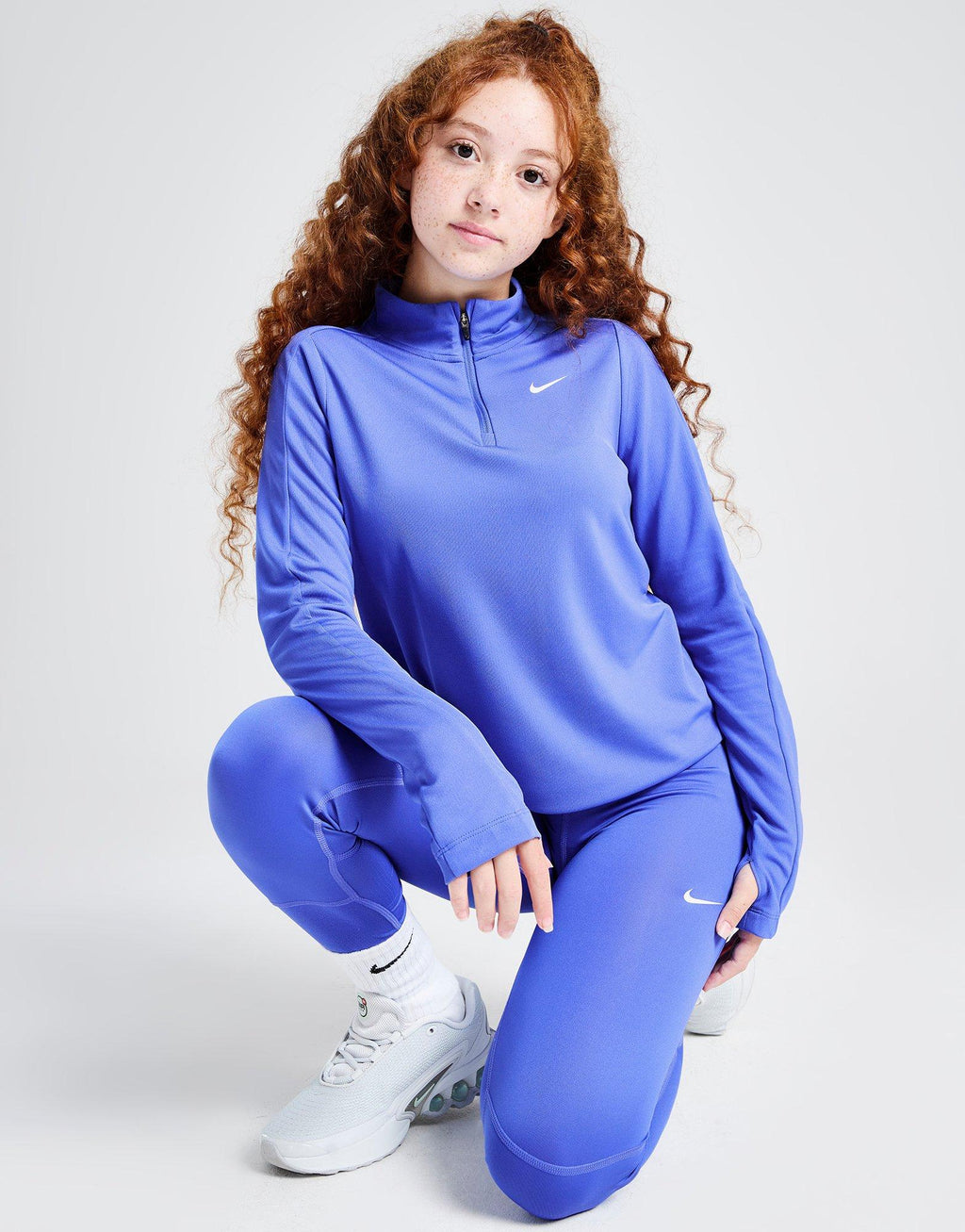 Girls' Dri-FIT Long Sleeve 1/2 Zip Top Junior