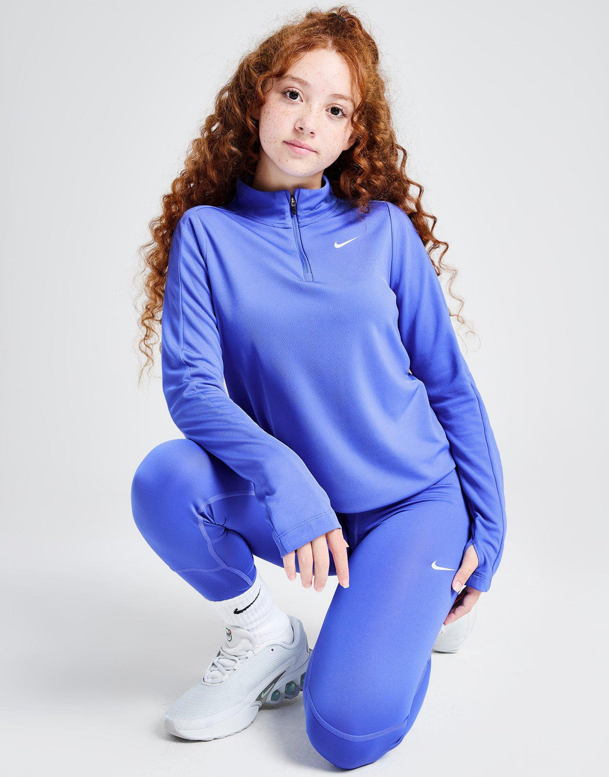 Girls' Dri-FIT Long Sleeve 1/2 Zip Top Junior