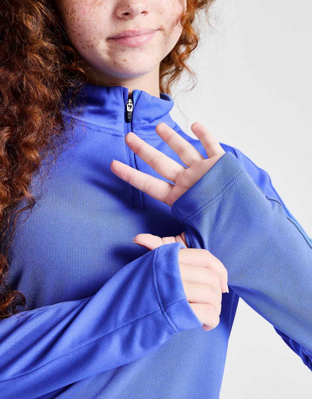 Girls' Dri-FIT Long Sleeve 1/2 Zip Top Junior