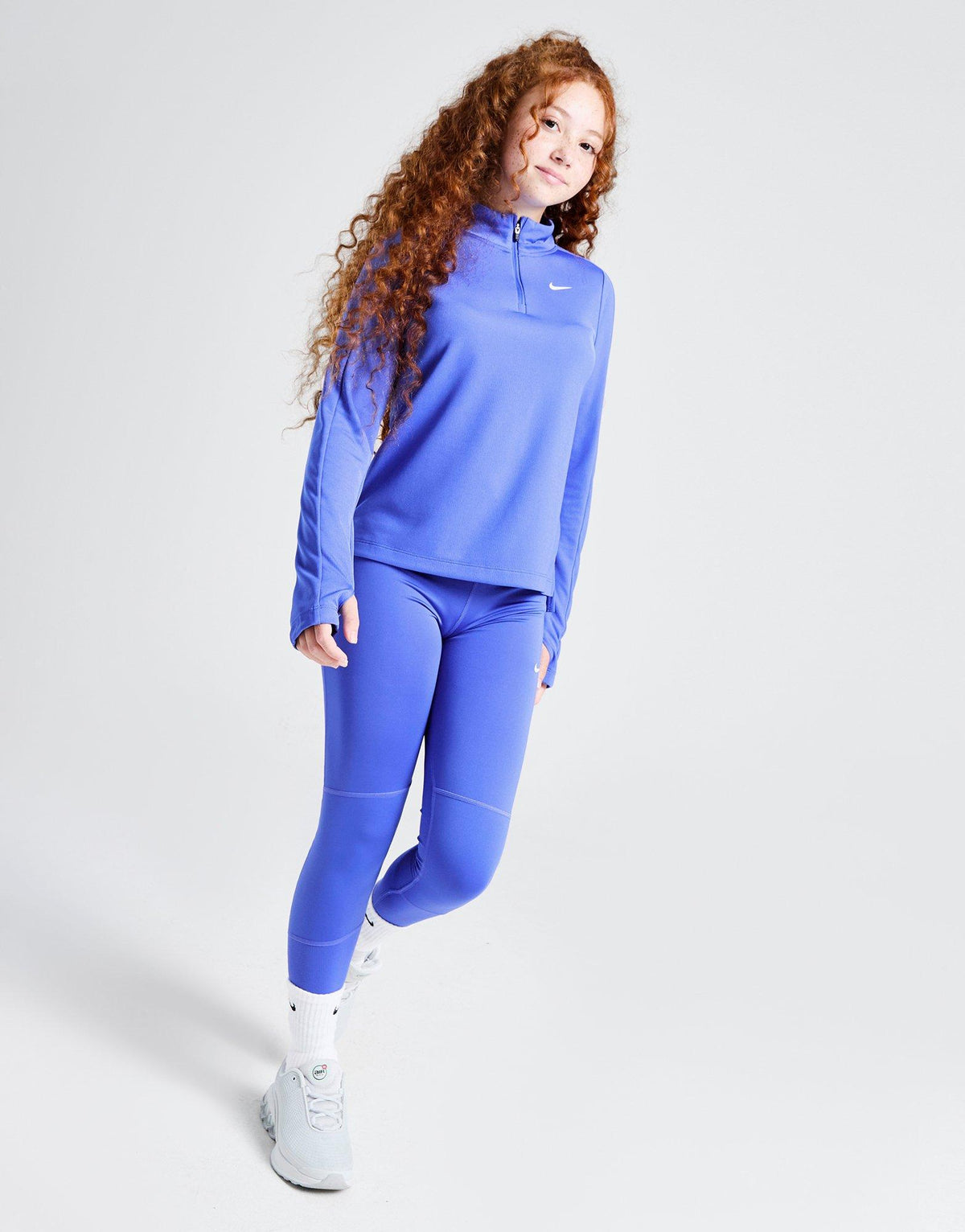 Girls' Dri-FIT Long Sleeve 1/2 Zip Top Junior